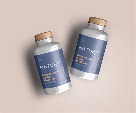 Download PSD Supplement Bottle Mockups