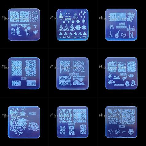 New Arrival Nail Art Stamping Plate Acrylic Templates Lightweight