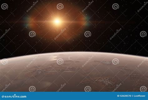 Alien Desert Exo Planet Stock Illustration Illustration Of Light