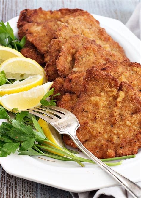 Pound firm but don't smash the meat. Classic Pork Schnitzel - made with pork, breaded and fried ...