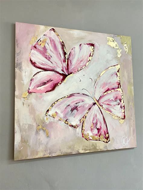 Butterfly Painting Canvas Extra Large Wall Art Canvas Etsy