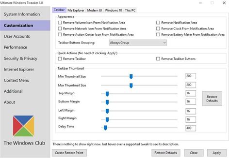 How To Easily Tweak Mod And Customize Windows 10 Windows Tips
