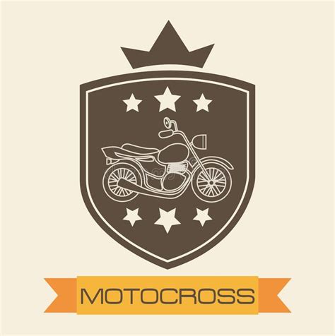 Emblema Del Escudo De La Motocicleta Diseño Del Logotipo Ilustración