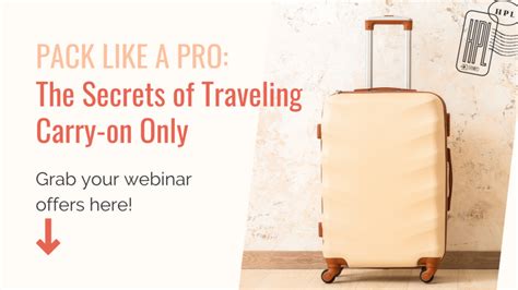 Pack Like A Pro Webinar Offers Her Packing List