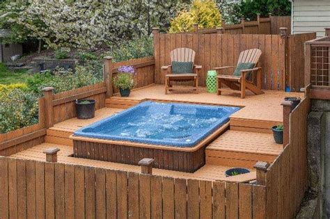 A wide variety of old hot tubs options are available to you, such as function, drain location, and design style. Spring Hot Tub Patio Decorating Ideas from Colorado ...
