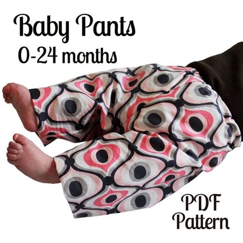 Easy Baby Pants Nb 24 Mo Baby Pants Pattern Beginner Sewing