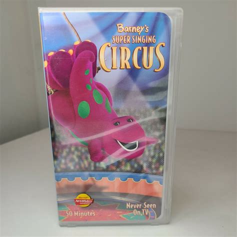 Barney S Super Singing Circus Vhs Never Seen On Tv Clamshell Ebay