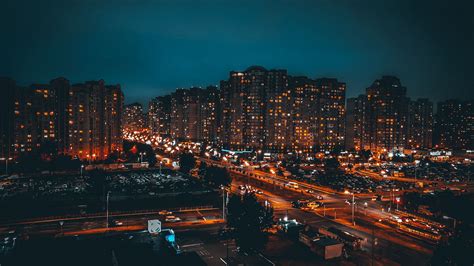 We have a massive amount of desktop and mobile backgrounds. Download wallpaper 3840x2160 buildings, night city, road ...