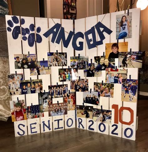 “senior Night” Board Graduation Photo Boards Senior Night Posters Graduation Party Table