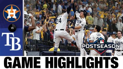 Rays Big 1st Inning Leads To Game 4 Win Vs Astros Rays Astros Alds