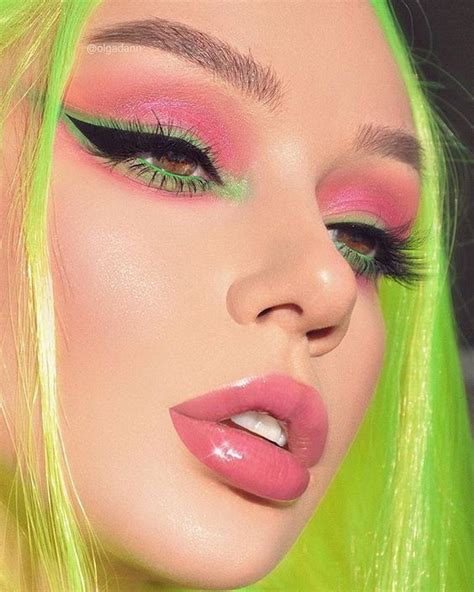 Neon Green Look Creative Makeup Aesthetic Makeup Artistry Makeup