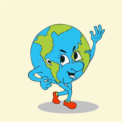 Cute Globe Cartoon Stock Vector Illustration Of Carton 65140832