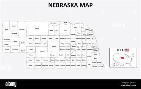 Nebraska Map State And District Map Of Nebraska Administrative Map Of