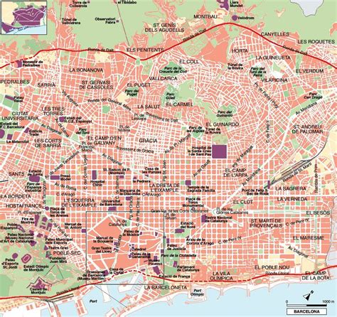 Mapas Detallados De Barcelona Para Descargar Gratis E Imprimir