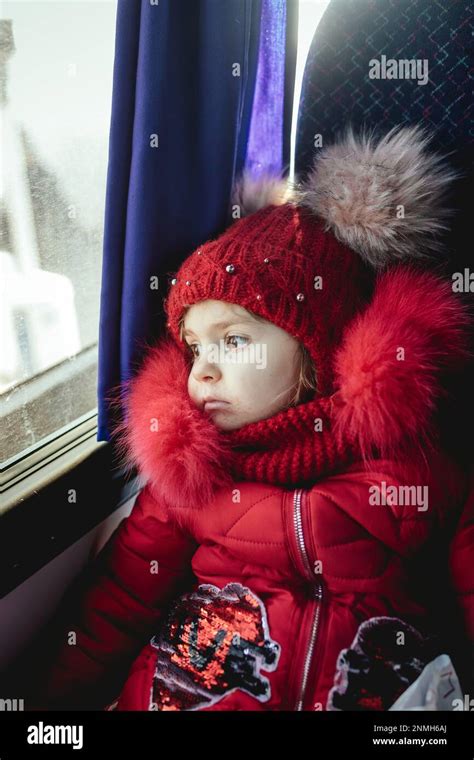 Polina 4 Years Old Fleeing With Her Mother And Grandmother From Perejaslaw On The Bus From