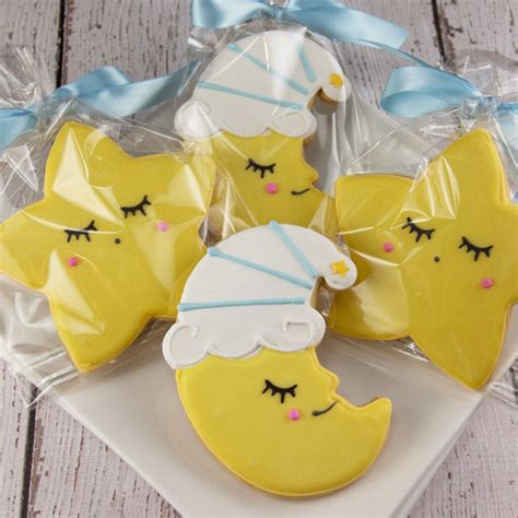 Learn what is edible and what is not edible for use on cookies. Star & Moon Cookies Baby Cookies 12 Decorated Sugar Cookie