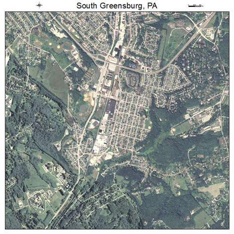 Aerial Photography Map Of South Greensburg Pa Pennsylvania