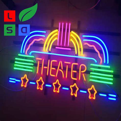 Metal Frame Commercial Neon Coffee Sign Square Shape Neon Sign