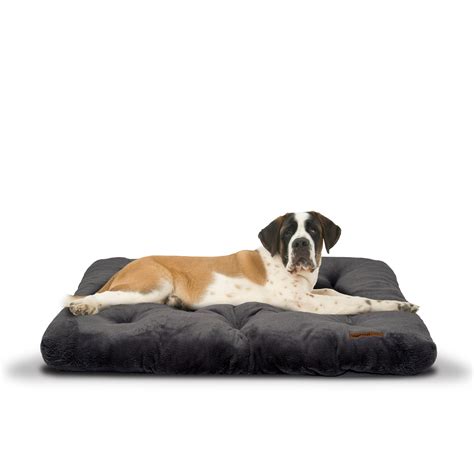 Vibrant Life Plush Tufted Mat Pet Bed Extra Large Gray