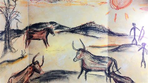 Prehistoric Cave Painting Mixed Media Art Project For Kids Youtube