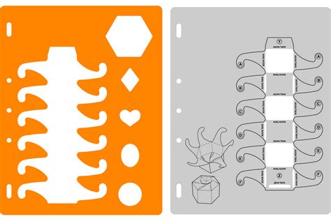 There are 4 types of downloadable templates you will need a vector design software to view & print the templates, such as adobe illustrator. 4875 Shape Template™ - Box #3 (With images) | Shape ...