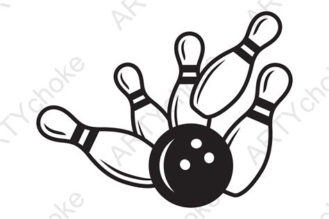 Bowling Svg File Ready For Cricut Graphic By Artychokedesign