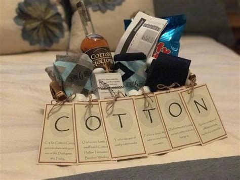 She can use it as a footrest or for extra seating, as well. The "Cotton" Anniversary - Gift for Him. | Cotton wedding ...