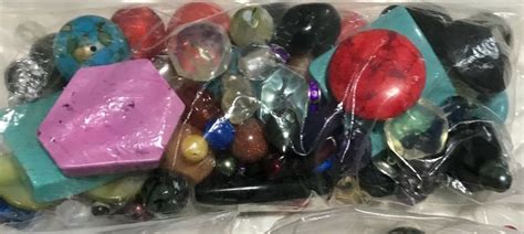 100 Mixed Beads Jewelry Making Crafts Supplies Lot Gemstones Pearls