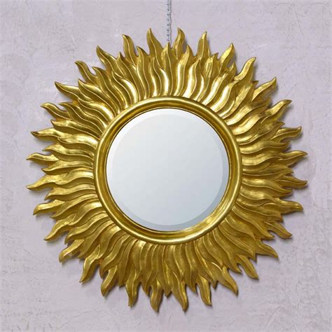 Gold Sunburst Decorative Wall Mirror | Mirror | HomesDirect365