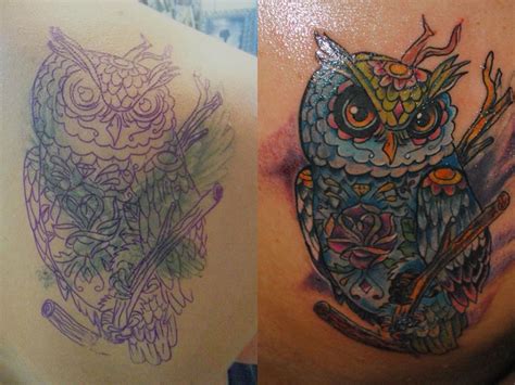 Owl Cover Up Tattoo By Adda By Transilvaniatattoo66 On Deviantart