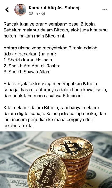 Halal islamic cryptocurrency may be created within two to three years when all the related risks to muslims are accessed according to sharia law. BITCOIN HARAM? - BILA AKU MENULIS..
