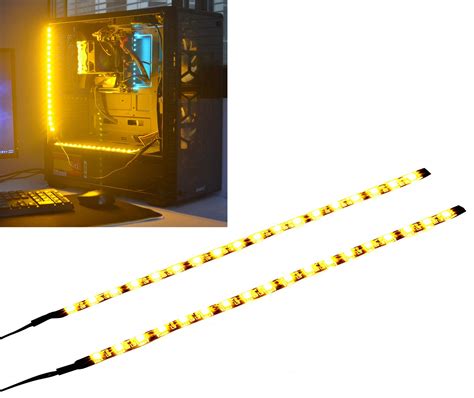 Buy Ds Led Light Strip Gold Yellow Computer Lighting With Magnetic For