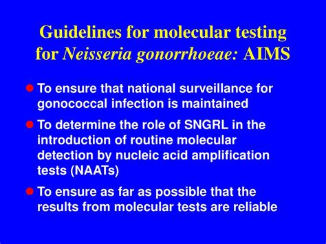 Ppt Molecular Testing For Neisseria Gonorrhoeae Powerpoint