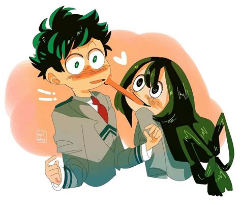 Two Anime Characters One With Green Hair And The Other Has An Orange Carrot In Her Mouth