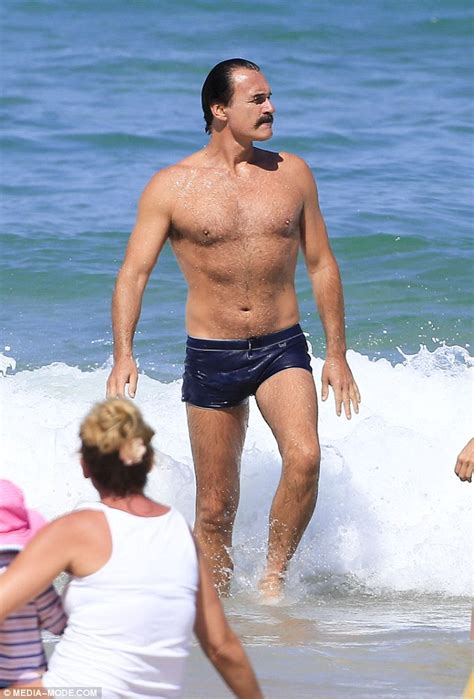Julian Mcmahon Takes A Dip With Wife Kelly Paniagua At A Gold Coast