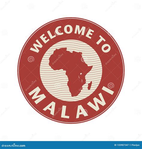 Emblem Or Stamp With Text Welcome To Malawi Stock Vector Illustration