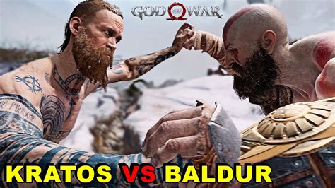 Kratos Vs Baldur God Of War Youtube