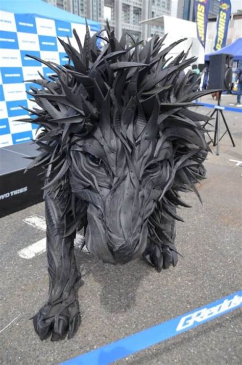 Artist Yong Ho Ji Turns Discarded Tires Into Unbelievable Sculptures