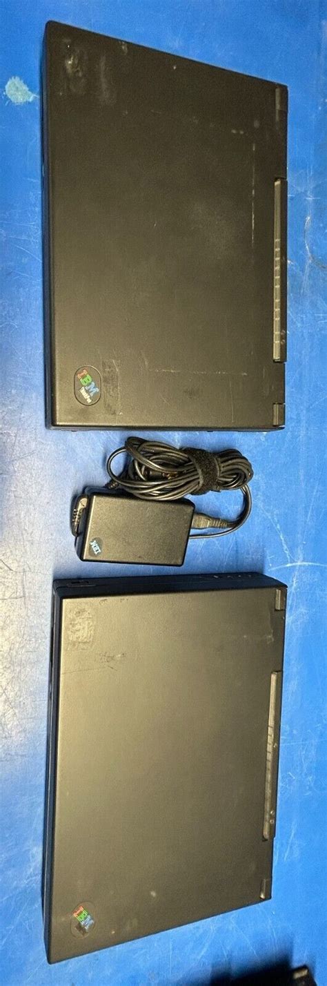 Two Rare Vintage Ibm Thinkpad 365x Pentium Laptops With Windows 95