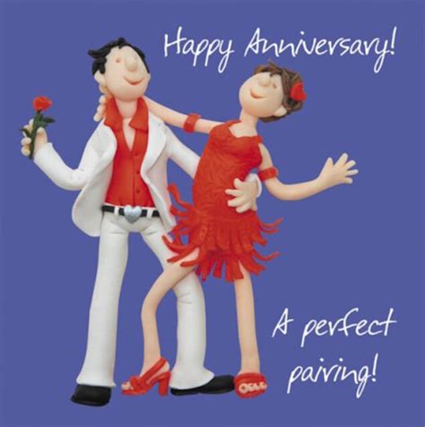 Happy Anniversary A Pairing Greeting Card One Lump Or Two Holy Mackerel