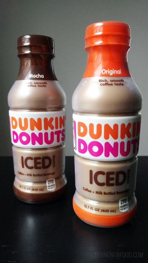 Dunkin Donuts Bottled Iced Coffee Trying New Food
