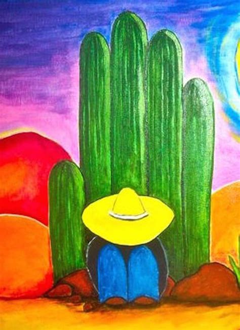 Pinturas Coyas Mexican Art Painting Mexican Folk Art Painting Mexican Wall Art