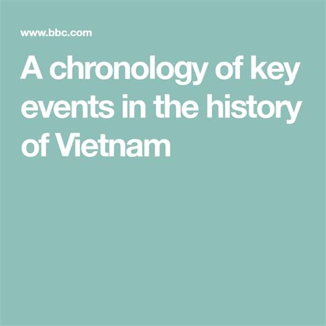 Vietnam Profile Timeline Vietnam History Vietnam South Vietnam