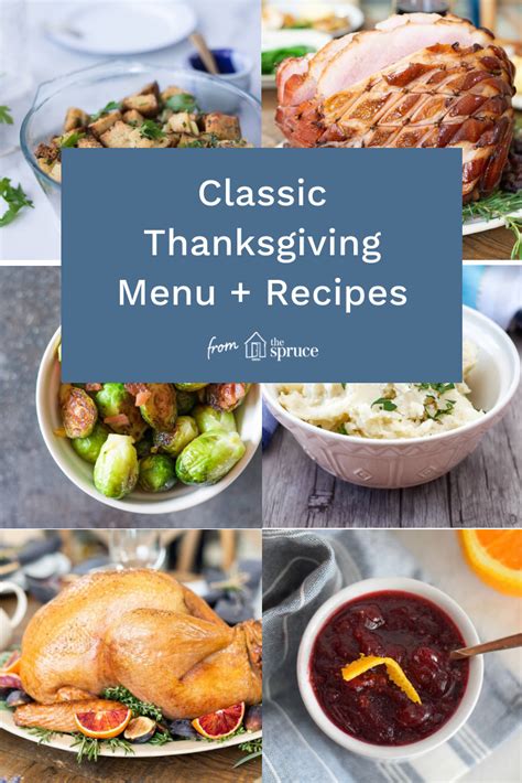 A Classic Thanksgiving Menu From Turkey To Dessert With Recipes