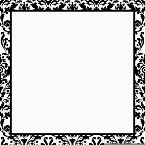 Black And White Damask Clipart Border Free Free Images At