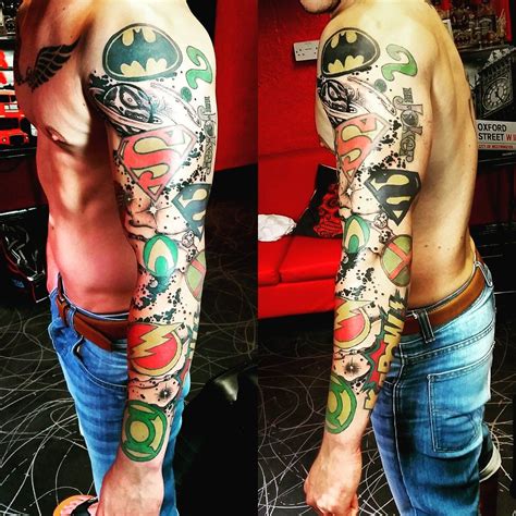 Details Superhero Tattoos Sleeves Super Hot In Coedo Com Vn
