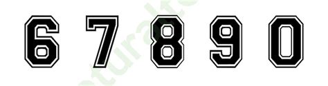 Jersey Numbers Svg