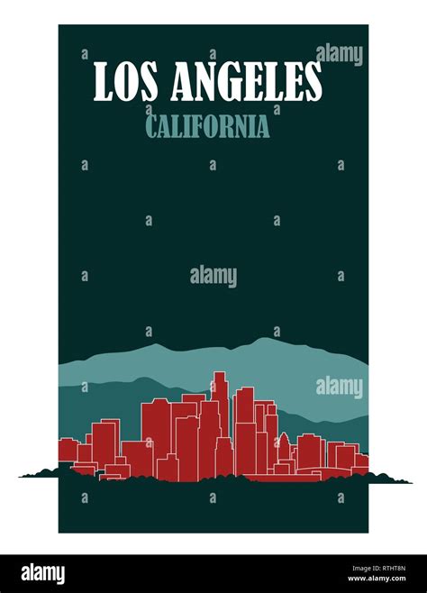 Los Angeles California Stock Vector Image And Art Alamy