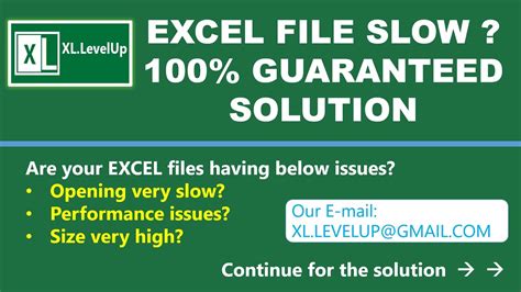 Excel Files Open Very Slow How To Reduce Excel File Size Improve