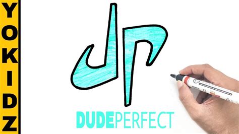 Dude Perfect Logo Drawing Yokidz Drawing Yokidz Channel Youtube